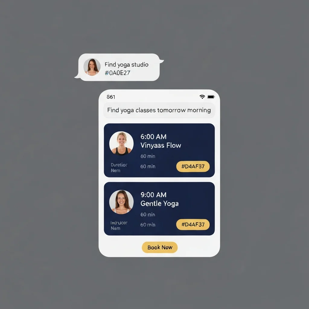 Fitness Studio ChatGPT App Preview